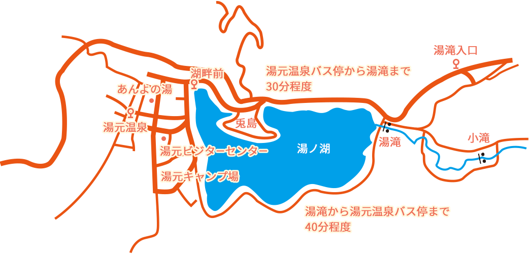 湯ノ湖周辺地図